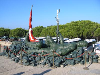 Turkish Memorial Statue at Kabatepe 