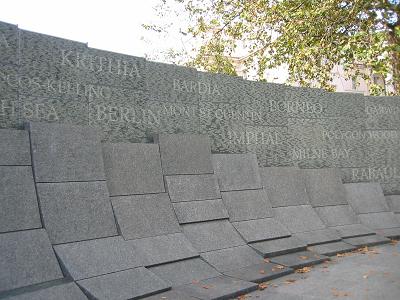 Front of the Australian War Memorial at Hyde Park Corner