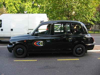 London taxi - they come in all colours these days