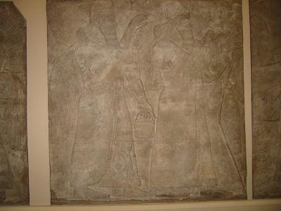 Bas-relief stone wall panel