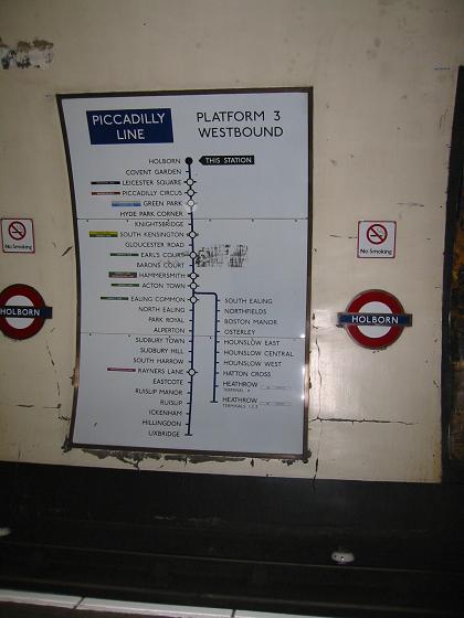 Underground station list, London