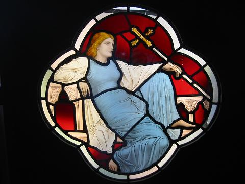 Stained glass window, V & A, London