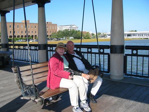 Swing on the Charleston pier