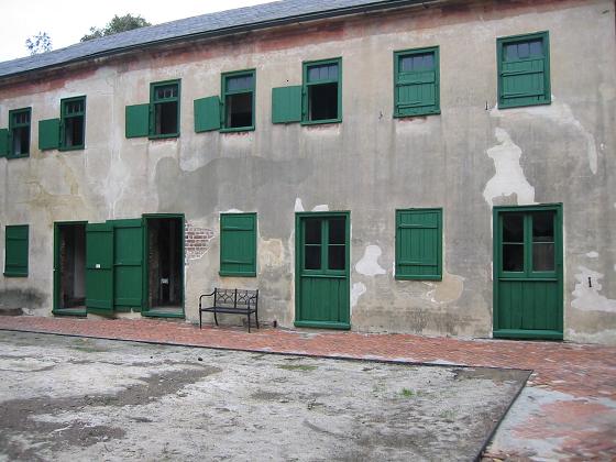 Slave quarters above the kitchen at Aiken-Rhett House