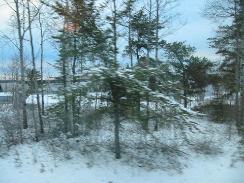 ...and the snow started