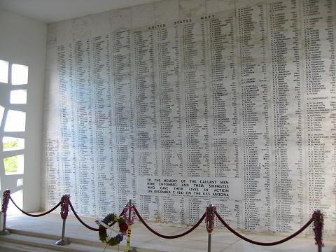 Roll of Honour, USS Arizona