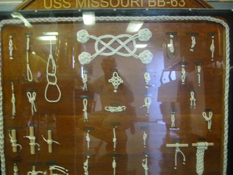 Knot Board, USS Missouri