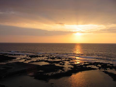 View of the sea from our balcony