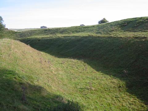Earth ditch and bank around Avenbury